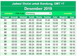 Waktu Sholat Subuh Bandung Hari Ini